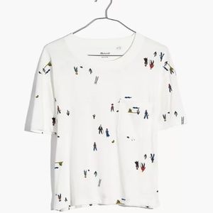 Easy Crop Tee in El Rancho Print